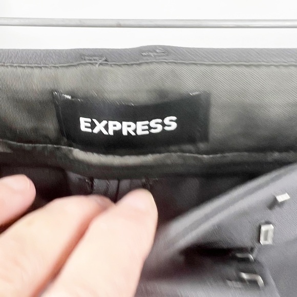 ✅ EXPRESS SUPER SOFT TWILL GREY BOOT LOW RISE TROUSERS SIZE 18 REGULAR - Picture 5 of 9